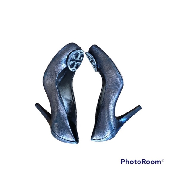 TORY BURCH Embellished Logo Pumps/Heels Size 6.5 - Picture 6 of 8